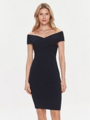 MICHAEL Michael Kors Sukienka codzienna MR4825E33D Granatowy Slim Fit. Niebieskie sukienki damskie MICHAEL Michael Kors, bez wzorów, z wiskozy, bez ramiączek. Za 659.99 zł.