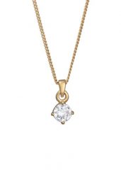 Elli PREMIUM Damski wisiorek pasjans mieniący się moissanitem ze srebra próby 925 Sterling Silver Naszyjniki 1 ct. Szare naszyjniki damskie Elli PREMIUM, z diamentem, srebrne. Za 258.99 zł.