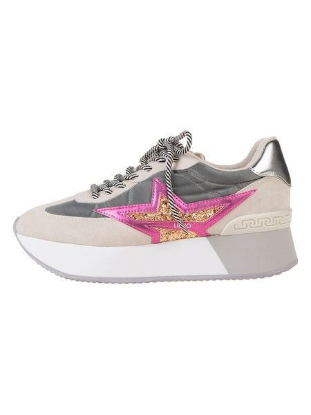 Liu Jo Sneakersy "Dreamy" w kolorze beżowo-szaro-różowym rozmiar: 40. Brązowe obuwie sportowe damskie Liu Jo, bez zapięcia. Za 249.17 zł.