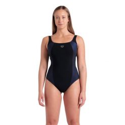 Strój kąpielowy damski jednoczęściowy modelujący basen Arena Bodylift. Czarne stroje jednoczęściowe Arena, bez wzorów. Za 259.99 zł.
