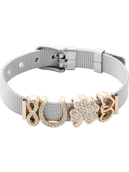 U.S. Polo Assn. Bransoletka z elementami ozdobnymi rozmiar: onesize. Szare bransoletki damskie U.S. Polo Assn., pozłacane. Za 135.81 zł.