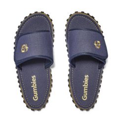 Klapki GUMBIES STRIDER SLIDE UNISEX. Czarne klapki damskie Gumbies, bez wzorów, bez obcasa, bez zapięcia. Za 114.99 zł.