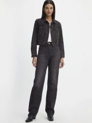 Levi's Dżinsy "Ribcage" - Regular fit - w kolorze antracytowym rozmiar: W29/L32. Czarne jeansy damskie Levi's, z podwyższonym stanem. Za 204.95 zł.