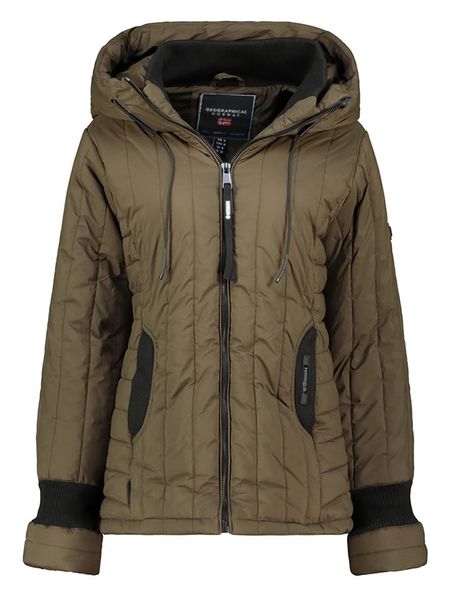 Geographical Norway Kurtka pikowana "Bitia" w kolorze khaki rozmiar: XXL. Brązowe kurtki damskie Geographical Norway, xxl, bez wzorów, bez kaptura. Za 196.70 zł.