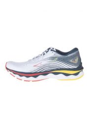 Mizuno Buty "Wave Sky Wos" w kolorze biało-szarym do biegania rozmiar: 37. Białe obuwie sportowe damskie Mizuno, z materiału, bez zapięcia, do biegania. Za 250.94 zł.