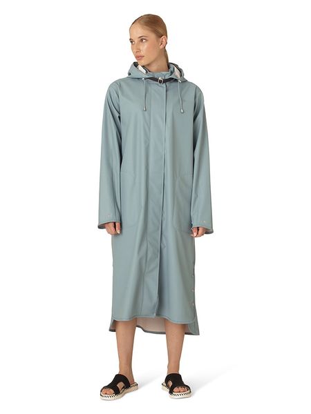 Ilse Jacobsen Płaszcz przeciwdeszczowy w kolorze błękitnym rozmiar: 34. Niebieskie płaszcze damskie Ilse Jacobsen, bez wzorów, bez kaptura. Za 265.95 zł.