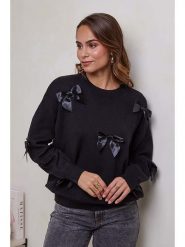 Soft Cashmere Sweter w kolorze czarnym rozmiar: 34/36. Czarne swetry klasyczne damskie Soft Cashmere, bez kołnierzyka. Za 152.99 zł.