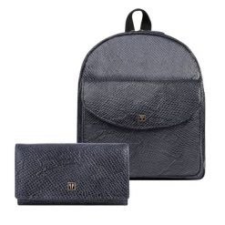 Portfel damski skórzany T-09-BL plecaczek damski miejski czarny T-18-PBL zestaw prezentowy Paolo Peruzzi ZUP-108-BL. Czarne portfele damskie PAOLO PERUZZI, bez wzorów, ze skóry. Za 339.00 zł.