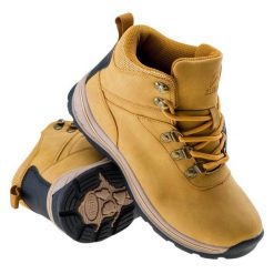 Buty Elbrus Wadi Mid Teen 92800280455 żółte. Żółte obuwie trekkingowe damskie z gumy, bez zapięcia. Za 233.35 zł.