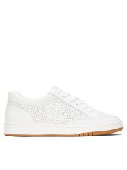 LAUREN RALPH LAUREN Sneakersy Hailey Low-Top Lace-Up 802951391001 Biały. Białe obuwie sportowe damskie Lauren Ralph Lauren, ze skóry, bez zapięcia. Za 579.99 zł.