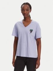 Liu Jo T-Shirt WA5366 JS904 Fioletowy Regular Fit. Fioletowe t-shirty damskie Liu Jo, s, bez wzorów, z bawełny, bez kołnierzyka. Za 209.99 zł.