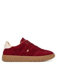 Elisabetta Franchi Sneakersy Low Cut Lace Up F4A9-E0340-0071 D Bordowy. Czerwone buty sportowe dziewczęce Elisabetta Franchi, ze skóry, bez zapięcia. Za 939.99 zł.