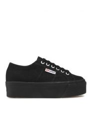 Superga Tenisówki 2790 Cotw Linea Up And Down S9111LW Czarny. Czarne obuwie sportowe damskie Superga, bez wzorów, z materiału, bez zapięcia. Za 239.99 zł.