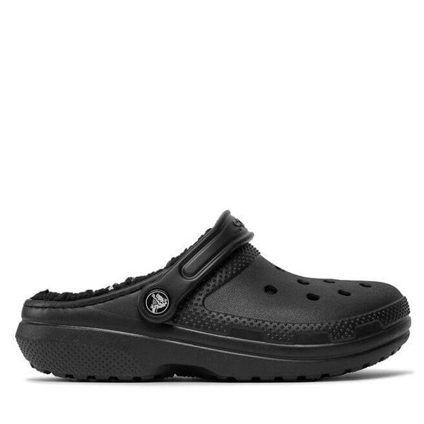 Klapki Crocs. Czarne klapki damskie Crocs, bez wzorów, bez obcasa, bez zapięcia. Za 289.99 zł.