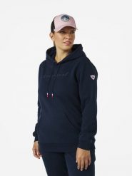 ROSSIGNOL Bluza "Logo" w kolorze granatowym rozmiar: L. Niebieskie bluzy damskie Rossignol, l, bez wzorów, z kapturem. Za 170.07 zł.