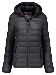 ANAPURNA Kurtka pikowana "Akitalana Hood" w kolorze czarnym rozmiar: L. Czarne kurtki damskie ANAPURNA, l, bez wzorów, bez kaptura. Za 161.73 zł.