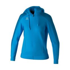Damska bluza dresowa z kapturem Erima Evo Star. Fioletowe bluzy damskie Erima, bez wzorów, z dresówki, z kapturem. W wyprzedaży za 239.50 zł.