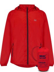 Mac in a Sac - Płaszcz przeciwdeszczowy - Czerwony. Czerwone płaszcze damskie Mac In A Sac, l, bez wzorów, z materiału, z kapturem. Za 308.50 zł.