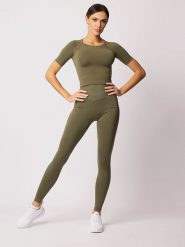 Spaio Koszulka sportowa "Adapt" w kolorze khaki rozmiar: XL. Brązowe koszulki sportowe damskie Spaio, xl, bez wzorów, z materiału, bez ramiączek, outdoorowe. Za 130.99 zł.