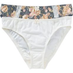 Figi (2 pary) bonprix z nadrukiem + biel wełny. Żółte figi bonprix, z nadrukiem, z bawełny. Za 25.98 zł.