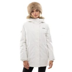 Damska ocieplana parka Siroko Abisko. Białe parki damskie SIROKO, m, z dzianiny, bez kaptura. Za 240.00 zł.