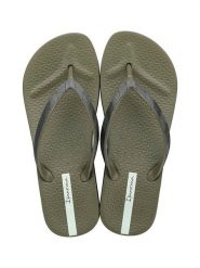 Ipanema Japonki w kolorze khaki rozmiar: 40. Brązowe klapki damskie Ipanema, bez wzorów, z otwartym noskiem, bez obcasa, bez zapięcia. Za 34.85 zł.