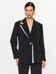 Pinko Marynarka Massa 101803 A15R Czarny Regular Fit. Czarne marynarki i żakiety damskie Pinko, bez wzorów, z syntetyku. Za 2,039.00 zł.
