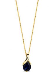 Revoni Złoty naszyjnik z zawieszką - dł. 45 cm rozmiar: onesize. Niebieskie naszyjniki damskie Revoni, z szafirem, złote. Za 1,087.99 zł.