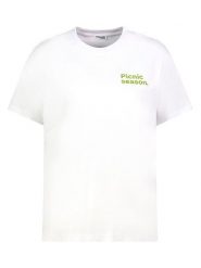 Sublevel Koszulka w kolorze białym rozmiar: S. Białe bluzki damskie Sublevel, s, bez wzorów, z bawełny, bez kołnierzyka, bez ramiączek. Za 43.99 zł.