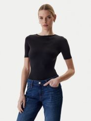 Guess Body O6RM10 KCDE0 Czarny Slim Fit. Czarne body i gorsety Guess, z aplikacjami, z syntetyku. Za 269.99 zł.