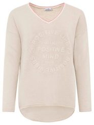 Zwillingsherz Bluza "Positive Mind" w kolorze jasnoróżowym rozmiar: S/M. Różowe bluzy damskie Zwillingsherz, m, bez wzorów, bez kaptura. Za 143.56 zł.