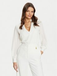 Marciano Guess Bluzka 5RGH05 7142A Biały Regular Fit. Białe bluzki damskie Marciano Guess, z aplikacjami, z syntetyku, bez kołnierzyka, bez ramiączek. Za 329.99 zł.
