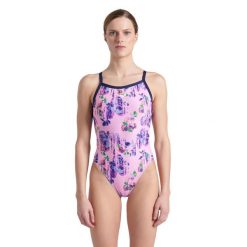 Strój Kąpielowy damski Arena Rose Texture Swimsuit Xcro. Czerwone stroje jednoczęściowe Arena, bez wzorów. Za 169.99 zł.