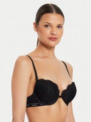 Guess Biustonosz push-up O4YC01 PZ01C Czarny. Czarne biustonosze Guess, z aplikacjami, z syntetyku. Za 129.99 zł.