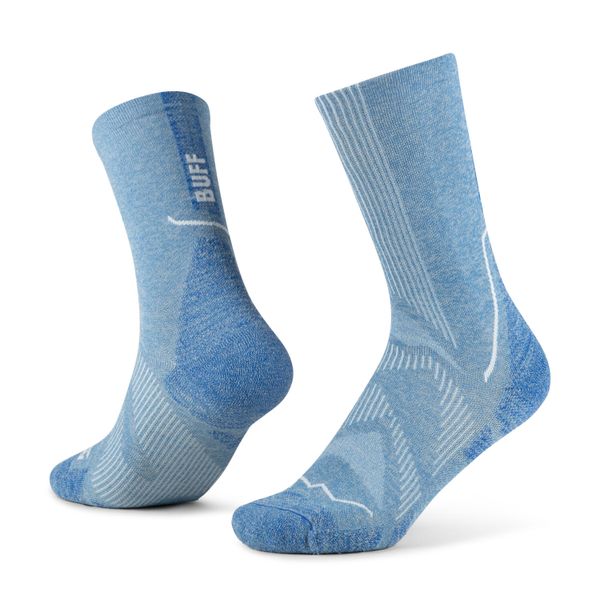 Skarpetki Buff DRYFLX® CREW SOCK DC WASHED. Niebieskie skarpetki damskie Buff, bez wzorów. Za 119.90 zł.