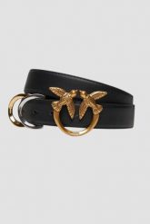 PINKO Czarny pasek Cobain Belt H3. Czarne paski damskie Pinko, bez wzorów. W wyprzedaży za 609.99 zł.