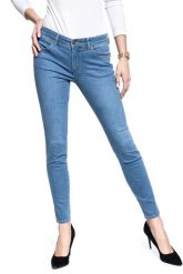 SPODNIE DMASKIE WRANGLER SKINNY LIGHT MY FIRE W28KJM78G 112128284. Rurki damskie Wrangler, bez wzorów, z jeansu. Za 199.99 zł.