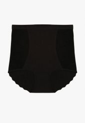 Czarna Bezszwowa Bielizna modelująca Majtki High Waist Falawena. Czarna bielizna korygująca Renee, bez wzorów. Za 4.99 zł.