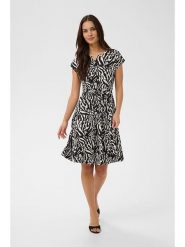 Kaffe Sukienka w kolorze czarno-kremowym rozmiar: L. Czarne sukienki damskie Kaffe, bez wzorów, z tkaniny, bez ramiączek. Za 165.99 zł.