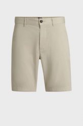 Szorty BOSS Chino-slim-Shorts jasny beż (50536723-271). Brązowe spodenki sportowe damskie Boss, bez wzorów, trekkingowe. Za 299.00 zł.