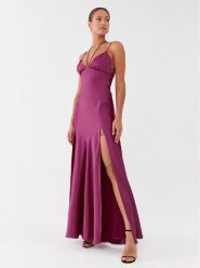 Pinko Sukienka wieczorowa Fissione Abito 101622 Z345 Fioletowy Regular Fit. Fioletowe sukienki damskie Pinko, bez wzorów, z syntetyku, wizytowe, bez ramiączek. Za 779.99 zł.