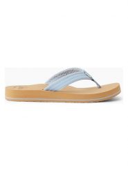 Reef Japonki "Cushion Breeze" w kolorze błękitnym rozmiar: 36. Niebieskie klapki damskie Reef, bez wzorów, z otwartym noskiem, bez obcasa, bez zapięcia. Za 144.92 zł.