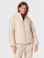 Liu Jo Kurtka z imitacji skóry WF2175 E0392 Beżowy Regular Fit. Brązowe kurtki damskie Liu Jo, bez wzorów, ze skóry, bez kaptura. Za 1,359.00 zł.