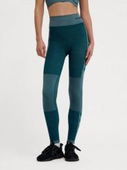 Damskie legginsy bezszwowe z wysokim stanem Hummel Clea. Niebieskie legginsy damskie Hummel, xs, bez wzorów, z dzianiny. Za 169.95 zł.