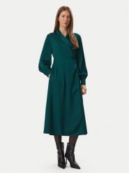 KARL LAGERFELD Sukienka codzienna B4W13009 Zielony ciemny Regular Fit. Zielone sukienki damskie KARL LAGERFELD, bez wzorów, z syntetyku, bez ramiączek. Za 1,099.00 zł.