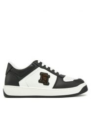 Elisabetta Franchi Sneakersy SA-49G-51E2-V400 Biały. Białe obuwie sportowe damskie Elisabetta Franchi, ze skóry, bez zapięcia. W wyprzedaży za 999.99 zł.