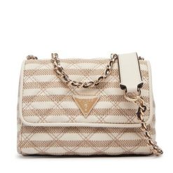 Torebka Guess. Brązowe listonoszki damskie Guess, z aplikacjami, bez dodatków. Za 549.99 zł.