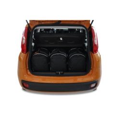 Torby Do Bagażnika Fiat Panda 2012+ 3Szt Kjust. Czarne torby podróżne KJUST, bez wzorów. Za 711.00 zł.