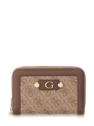 Guess Portfel Lindsey SLG SWSG97 49164 Brązowy. Brązowe portfele damskie Guess, z aplikacjami, ze skóry. Za 264.99 zł.