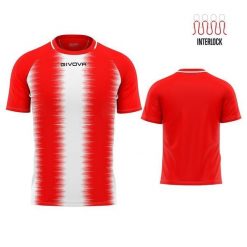 T-shirt Sportowy Givova Stripe XL Czerwony i Biały Unisex z Bawełny. Białe koszulki sportowe damskie Givova, xl, bez wzorów, z bawełny, bez ramiączek, do piłki nożnej. Za 149.99 zł.